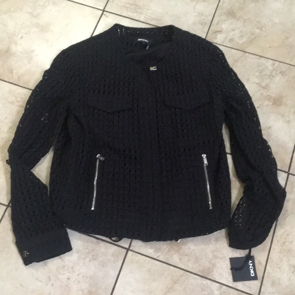 NWT DKNY sz XS black blazer/jacket